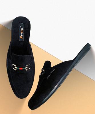 Velvet mule loafers best sale