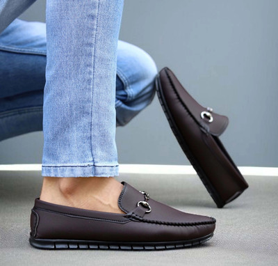 Jactooz JACTOOZ New stylish & Comfortable Primium Loafers For Men (Brown) Loafers For Men(Brown , 6)