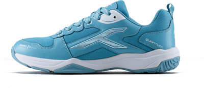 Hundred Quantum Badminton Shoes For Men(Blue, White , 7)