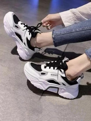 MEGPAR Stylish Sneakers For Women(White , 6)