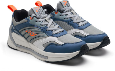 asian Powerkick-05 Running Shoes for Men | Lightweight Mesh Sports Shoe for Boys Running Shoes For Men(Grey, Blue , 6)
