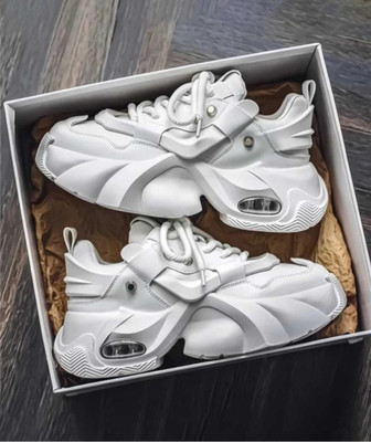 Sender Sender Stylish Casual Sneakers for Men & Boys Trendy, Lightweight Sneakers For Men(White , 7)