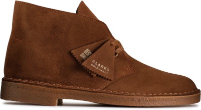 CLARKS Clarks Desert Boot Cola Suede Boots For Men(Brown , 10)