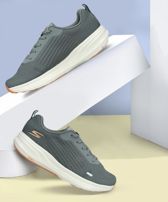 Skechers GO RUN PURE Sneakers For Men(Grey, Orange , 11)