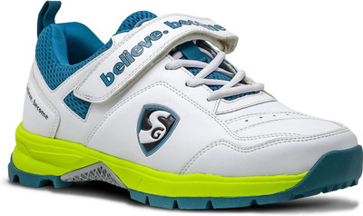 SG CENTURY 6 0 Cricket Shoes For Mens White/ Sea Green/ F Green No 7 Cricket Shoes For Men(White , 7)