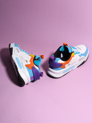 JQR JQR Signature Sneakers Shoes,Walking,Running,Lightweight,Stylish Sneakers For Men(Blue, Orange , 9)