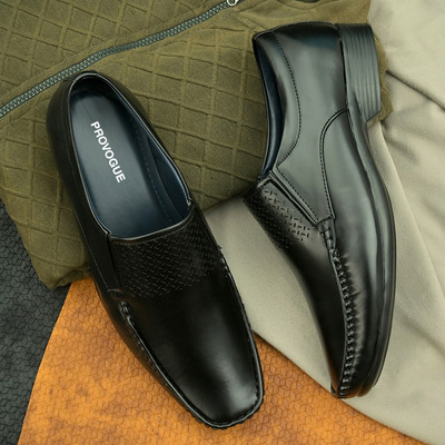 PROVOGUE Slip On For Men(Black , 10)