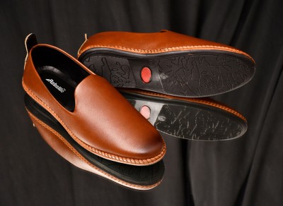 RebelBe Partywear Stylish Nagra for men, Outdoor Jutis, Ethnic Shoe Loafers For Men(Tan)
