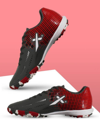 VECTOR X Royale Plus Football Shoes For Men(Red, Black , 5)