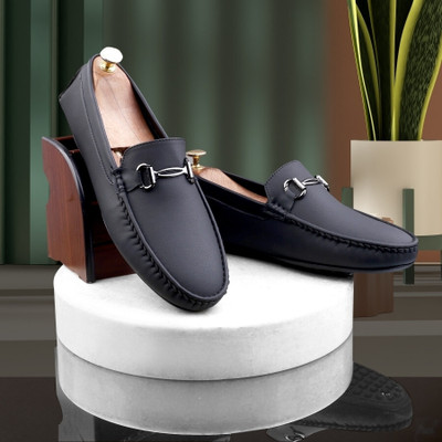 PROVOGUE Stylish & Partywear Casual Loafers For Men(Black , 8)