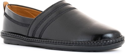 Khadim's Lazard Black Jutti Ethnic Shoe Casuals For Men(Black)