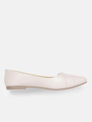 Marc Loire Slip-On Embellished Flat Ballerina Shoes for Party Wear Bellies For Women(White , 7)