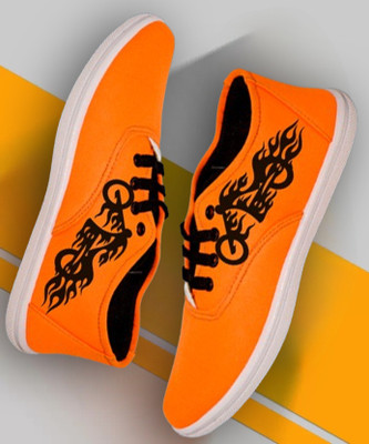 KANEGGYE Sneakers For Men(Orange , 5)
