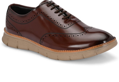 KILLER Comfortable Stylish & Light weight Brogues For Men(Brown , 10)