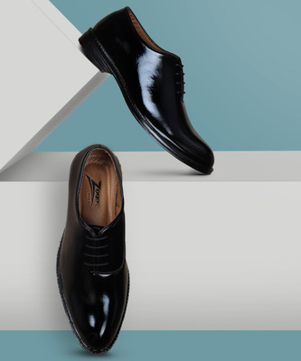 Zixer Genuine Synthetic Leather Office Black Formal Shoes For Men || Stylish Look Oxford For Men(Black , 6)