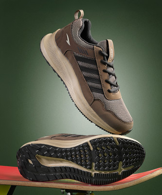 asian Sneakers,Sports,Training,Gym,Walking,Stylish BOSS-02 Running Shoes For Men(Brown , 10)