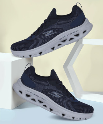 Skechers GO RUN GLIDE-STEP FLEX-RADAR Running Shoes For Men(Navy , 9)