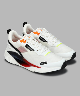 Abros THOROS Athleisure Cultured Round-Toe Shape & Hyperfuse Technology Running Shoes For Men(White , 8)