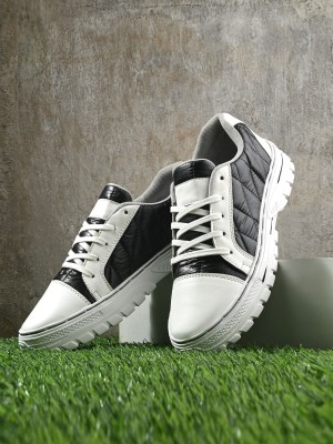 Bucik BCK4024 Lightweight Comfort Summer Trendy Premium Stylish Sneakers For Men(White)