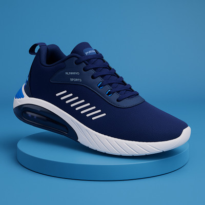 Tying Men's Casual Sneakers Shoes | Anti-Slip | Modern Design | All-Day Comfort Casuals For Men(Blue , 10)