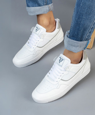 RUN SEVEN Casual Walking Sneakers For Men(White , 10)