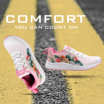 CIPTO COMFORT Sneakers For Women(Pink , 3)