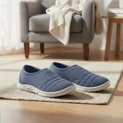 DOCTOR EXTRA SOFT Memory Foam for Walking Running Gym Training Sports Slip On Sneakers For Women(Navy , 6)