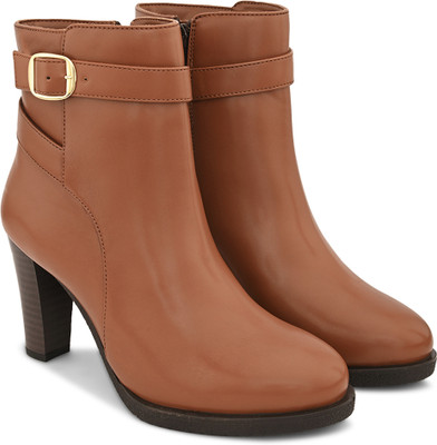 Roadster Boots For Women(Tan , 6)