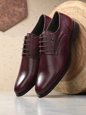 SAN FRISSCO Derby For Men(Maroon , 10)