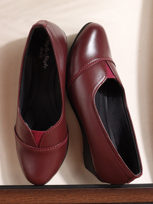 STYLE BUY STYLE Bellies For Women(Maroon , 8)