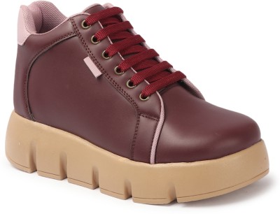 Kinni Kat Boots For Women(Maroon , 8)