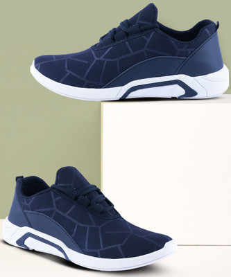 Free Kicks Soft Fabric Latest Sports Sneakers For Men(Blue , 10)