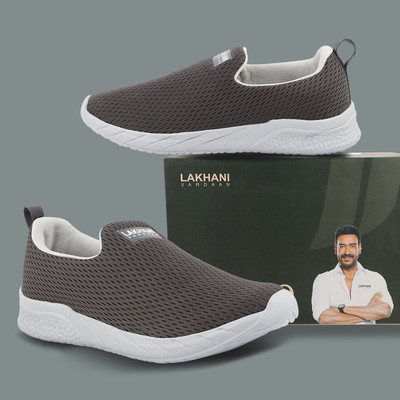 Lakhani Vardaan Jogging, Walking Shoes For Men|| Soft Cushioned Insole, Slip-Resistance Running Shoes For Men(Grey , 10)