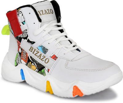BIZAZO Boots For Men(White , 6)