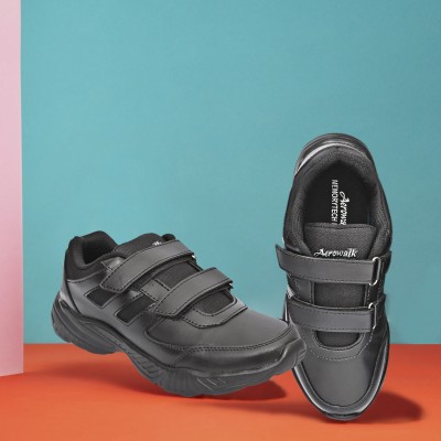 AEROWALK Lightweight & Anti-Skid School Shoes For Boys / Sneakers For Men(Black)