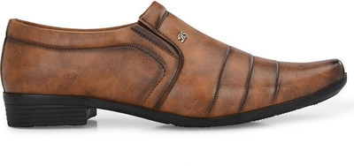 RED LIONS Slip On For Men(Tan , 8)