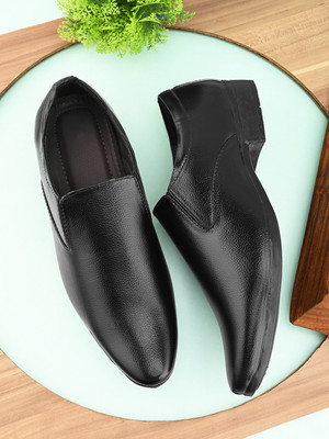 house of common Formal Shoes For Men Slip On For Men Party Wear For Men(Black , 9)