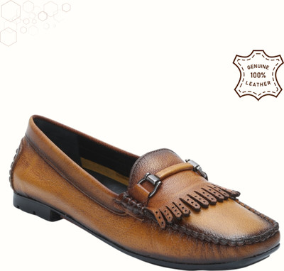 Zoom Shoes Handcrafted Genuine Leather ALG-125 Bellies For Women(Tan , 7)