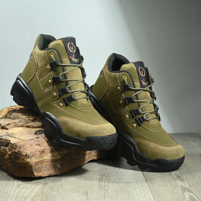 Vellinto Vellinto JASON Outdoor Boots For Men ll Casual Miliatry Boots For Men Outdoors For Men(Green , 8)