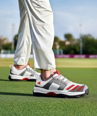 ADIDAS CRICUP 23 Cricket Shoes For Men(White , 8)