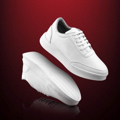 Smoky Smoky Series 17 White Sneaker Shoes, Casual Shoes For Men Sneakers For Men(White)