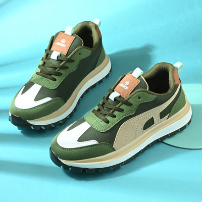 AMICO New Stylish Sports Shoes Running Shoes For Men(Green , 6)