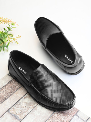 ANOUK Loafers For Men(Black , 8)