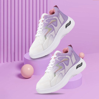 BERSACHE Casual Sneaker Shoe for Women|Cushion Insole,Slip-Resistance Casuals For Women's Sneakers For Women(Purple , 8)