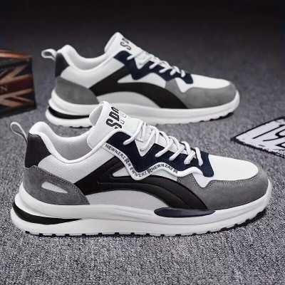 Echor Men's Casual Sneakers- Stylish Trending New Fashion White Shoes for Boys Sneakers For Men(White , 8)