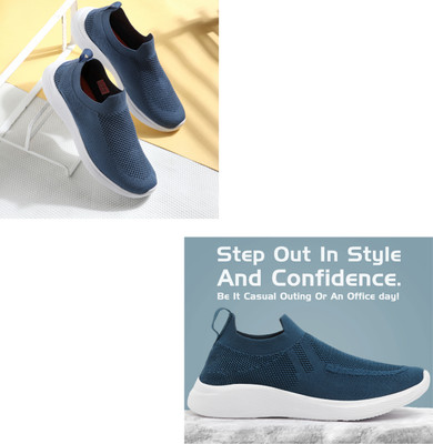 Face Stylish Sports Shoes for Men – Ideal for Running, Gym & Training Sneakers For Men(Blue, Blue , 10)