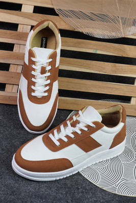 PROVOGUE shoes for mens Sneakers For Men(Tan , 9)