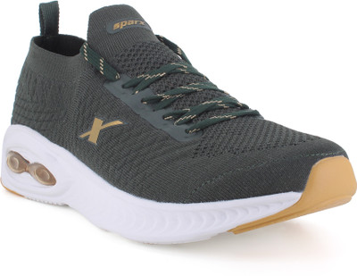Sparx SM 775 Running Shoes For Men(Green, Gold , 7)