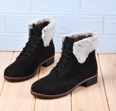 TRYME Boots For Women(Black , 8)