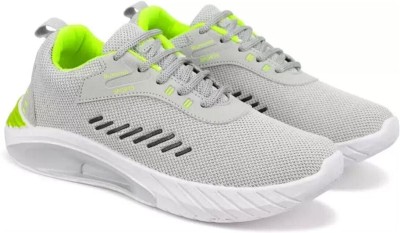 Jut Fire Training & Gym Shoes For Men(Grey, Green , 7)